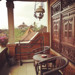My balcony in Ubud, Bali