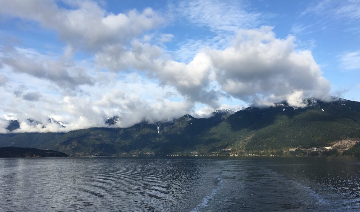 Looking back at the mainland Looking back at the mainland